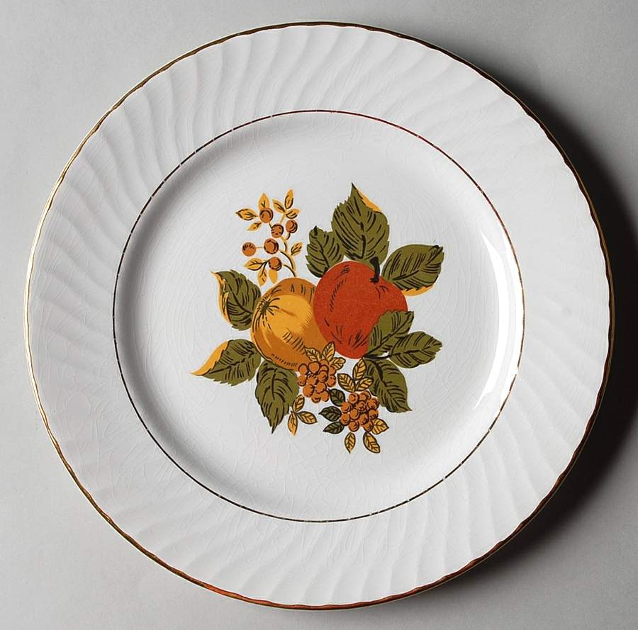 English Harvest Luncheon Plate by Wedgwood-1