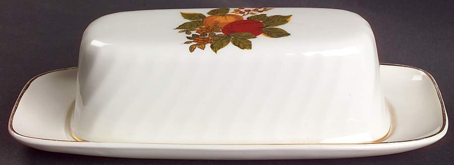 English Harvest 1/4 Lb Covered Butter by Wedgwood-1