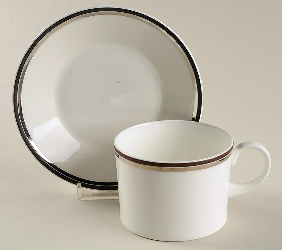 Essence Flat Cup & Saucer Set by Wedgwood-1