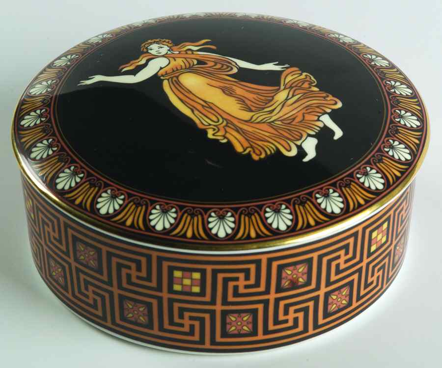 Etruscan Dance Round Box & Lid by Wedgwood-1