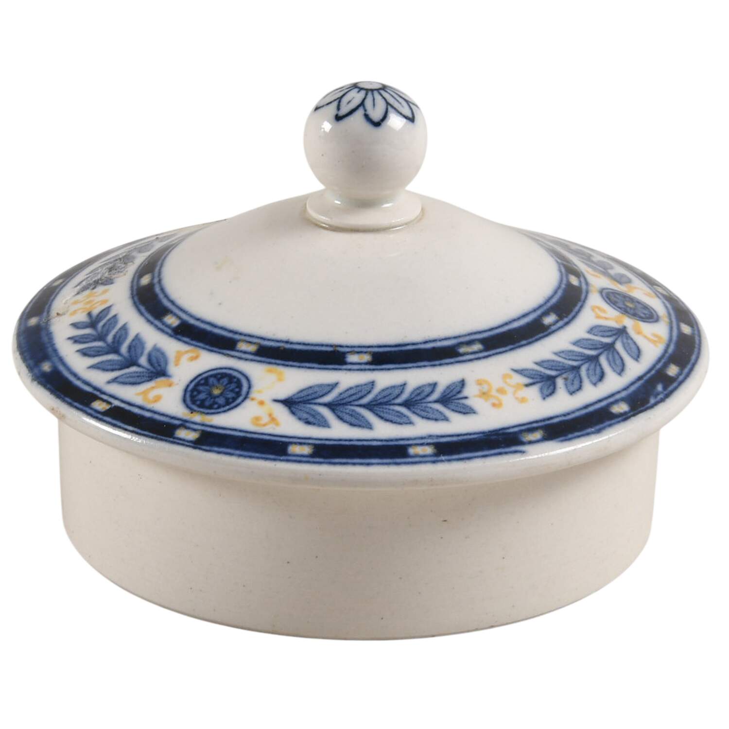 The Etruria (Blue Laurel) Lid for Teapot by Wedgwood-1