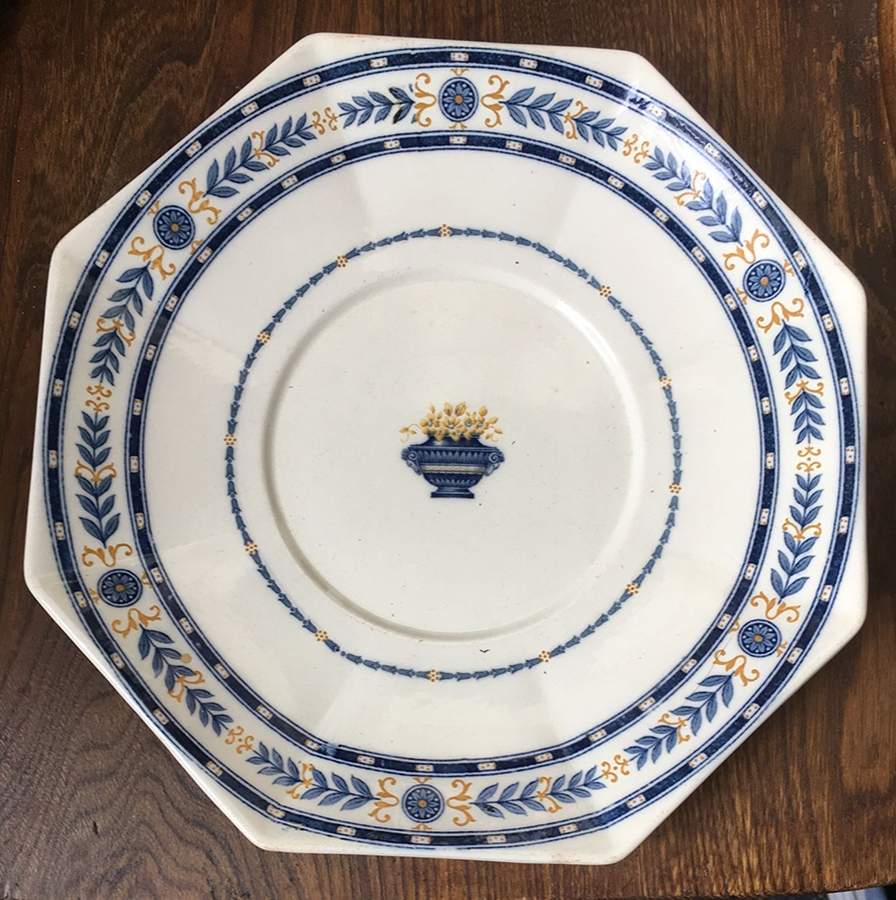 The Etruria (Blue Laurel) 3 1/4"-3 7/8" Chip & Dip/Veg Set 2 Pce (DP/FR) HC by Wedgwood-1