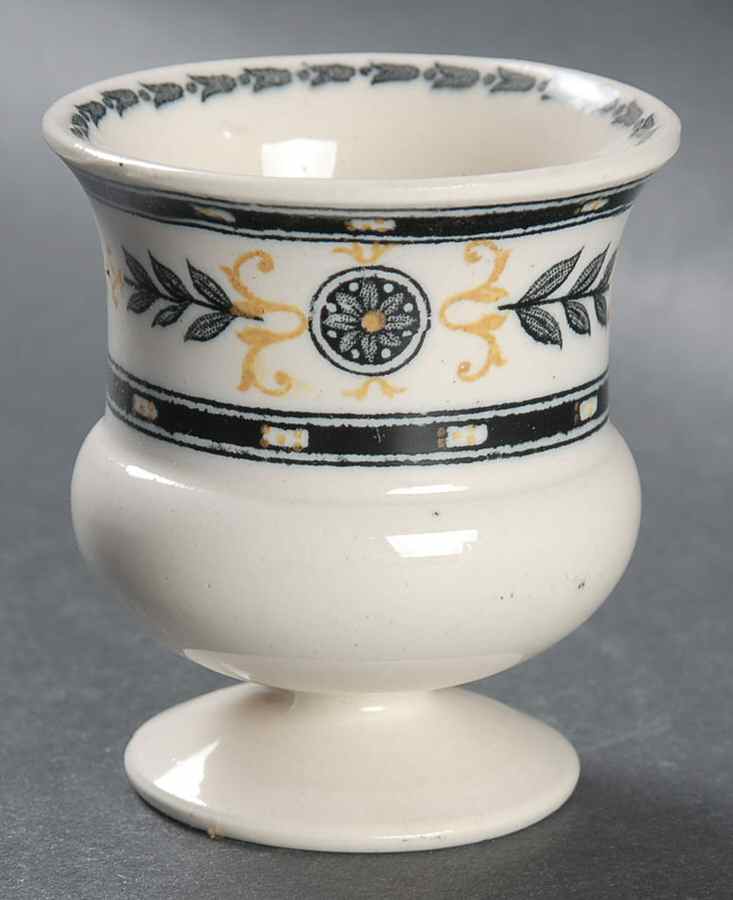 The Etruria (Black Laurel) Single Egg Cup by Wedgwood-1