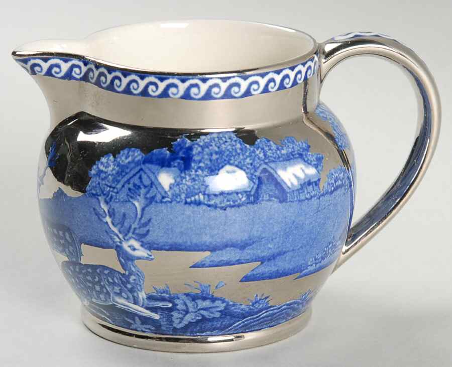 Fallow Deer Blue (Platinum Trim) Mini Creamer by Wedgwood-1
