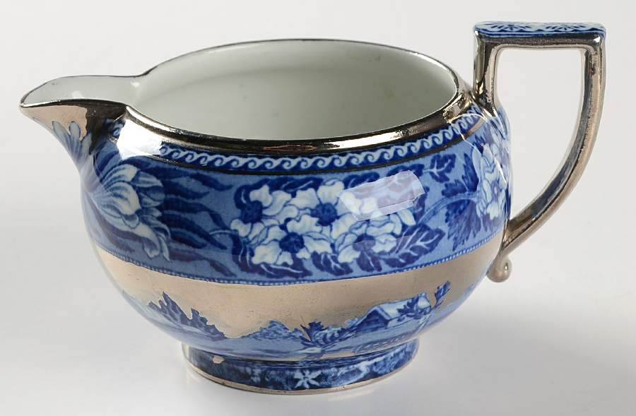 Fallow Deer Blue (Platinum Trim) Creamer by Wedgwood-1