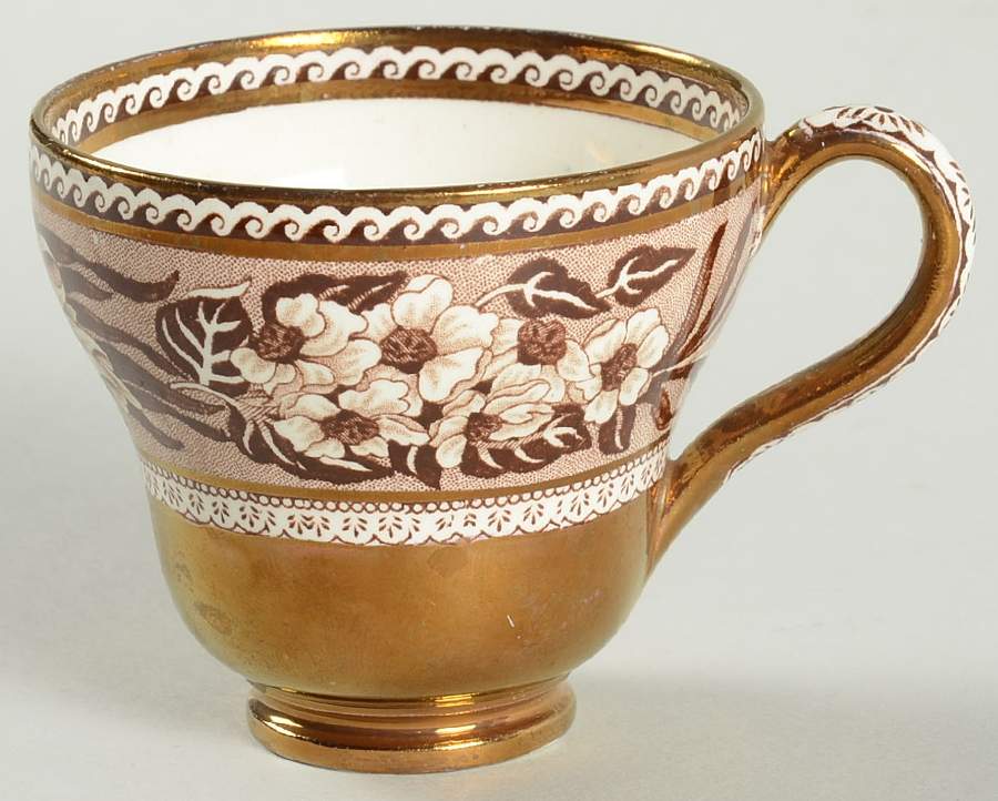 Fallow Deer Brown (Gold Trim) Footed Demitasse Cup by Wedgwood-1