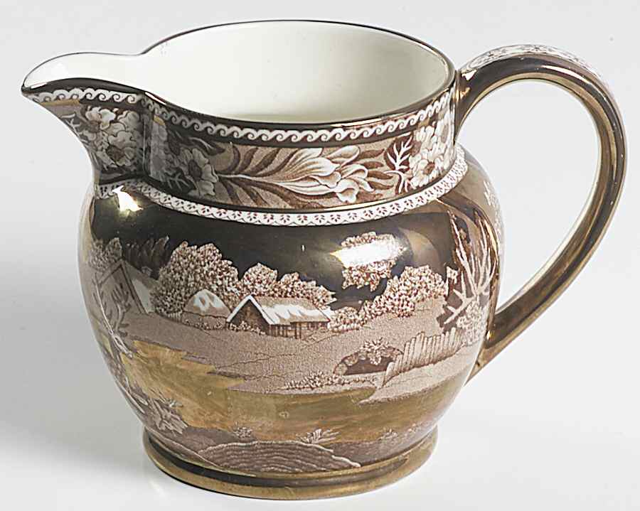 Fallow Deer Brown (Gold Trim) 16 Oz Pitcher by Wedgwood-1