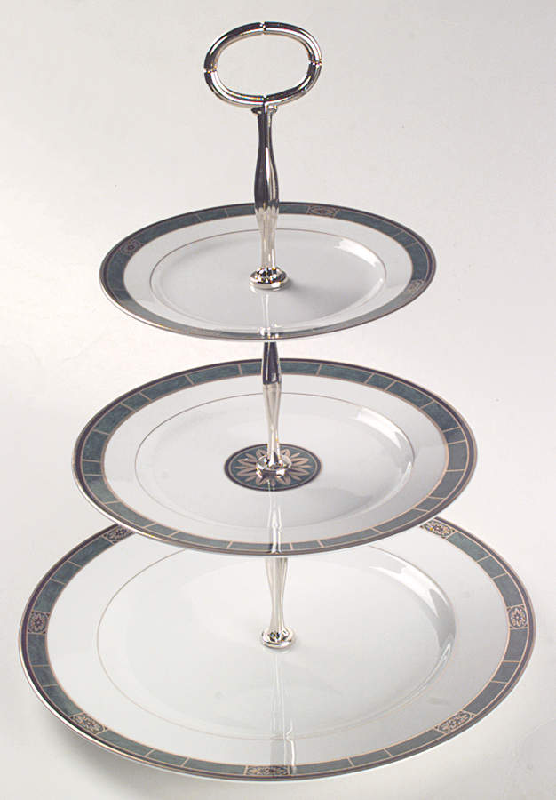 Fairfield 13 7/8"-14 1/4" 3-Tiered Serving Tray(DP,SP,BB) HC by Wedgwood-1