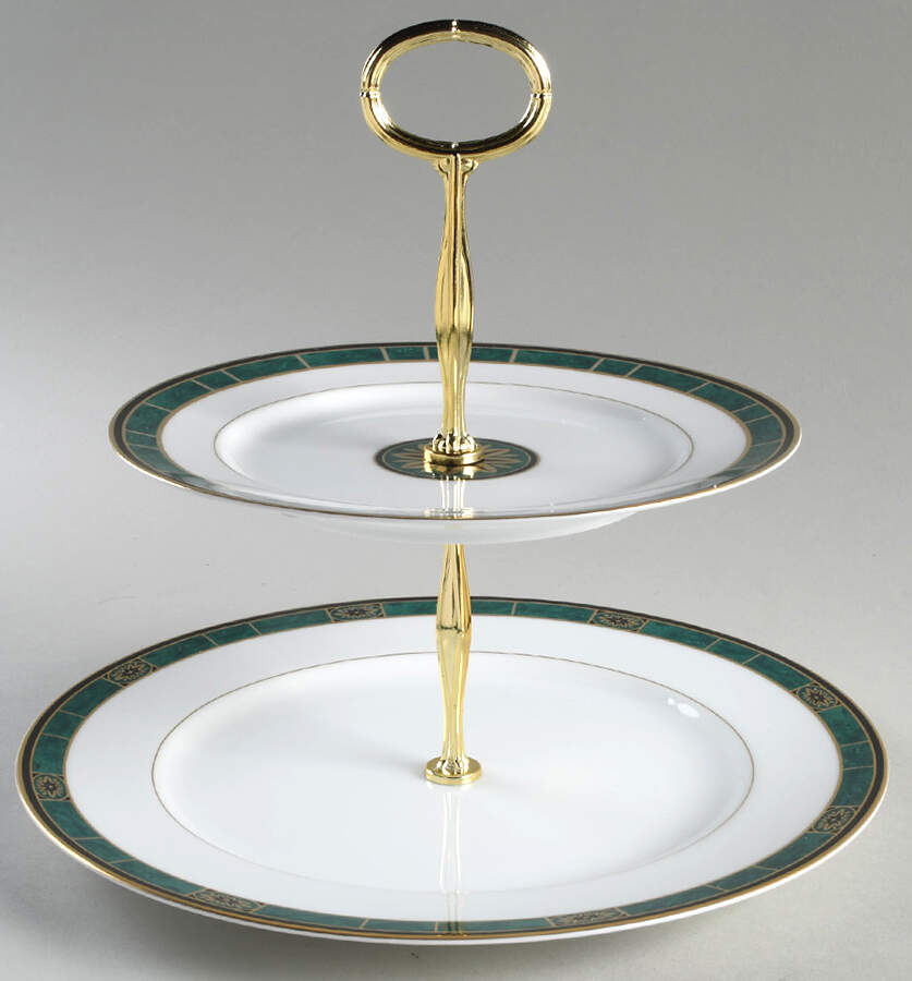 Fairfield 6 5/8"-10"  2 Tiered Serving Tray (Dp, Sp) HC by Wedgwood-1