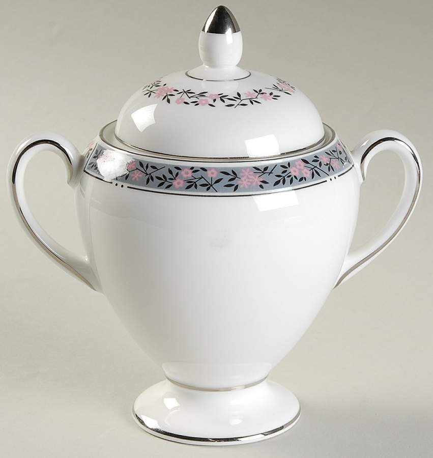 Fairmont Globe Shape Sugar Bowl & Lid by Wedgwood-1