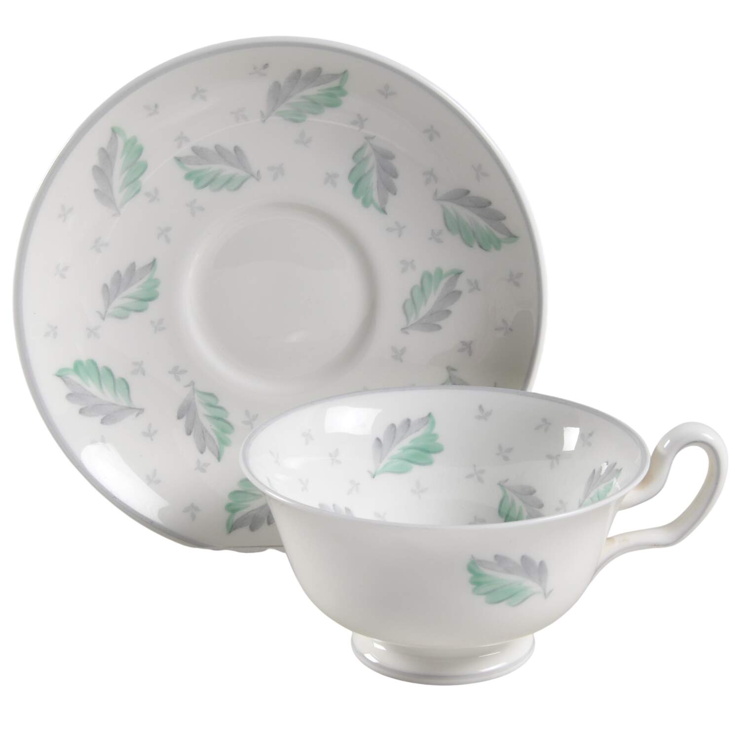 Falling Leaves Footed Cup & Saucer Set by Wedgwood-1