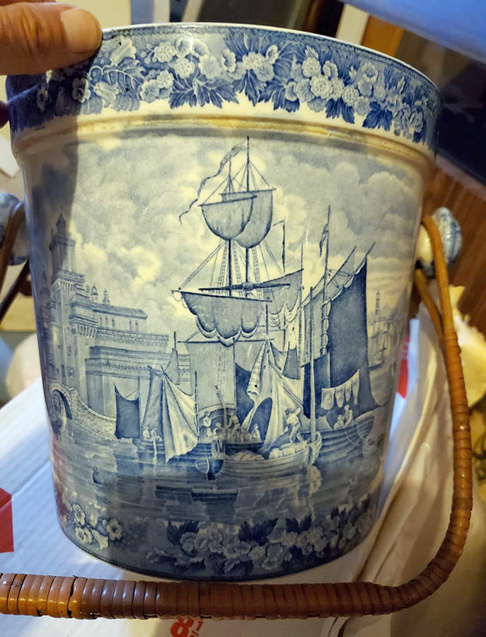 Ferrara Blue (No Trim) Slop Jar & Lid by Wedgwood-1
