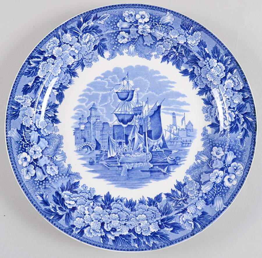 Ferrara Blue (No Trim) Dinner Plate by Wedgwood-1