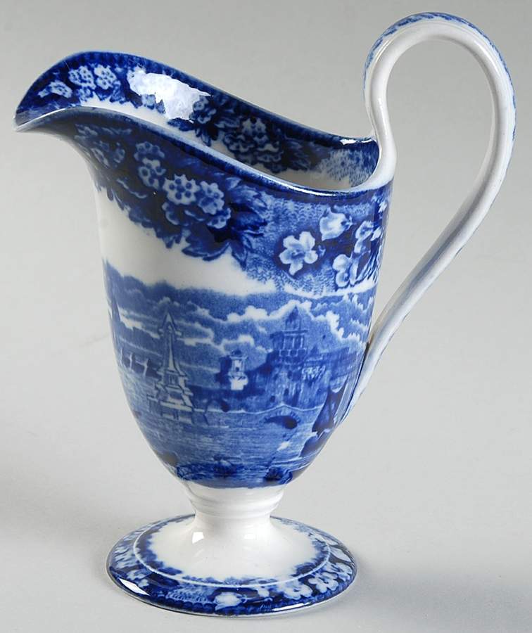 Ferrara Blue (No Trim) 4 Oz Pitcher by Wedgwood-1