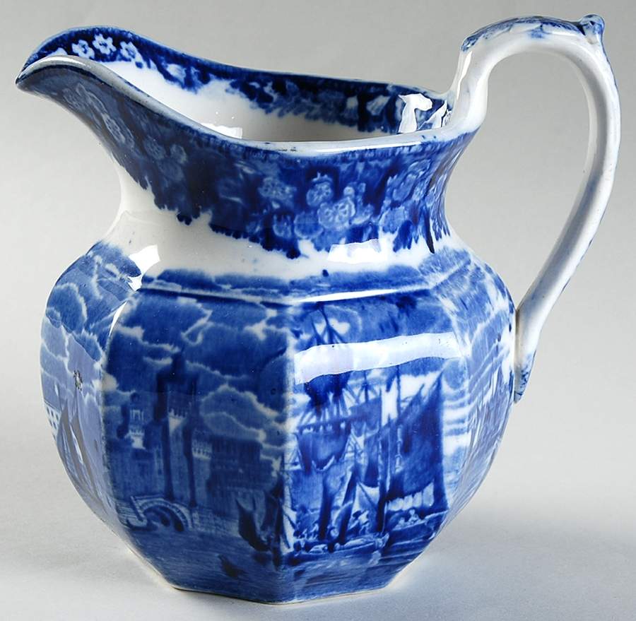 Ferrara Blue (No Trim) Creamer by Wedgwood-1
