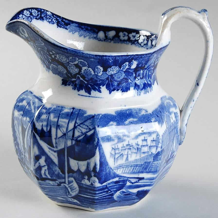 Ferrara Blue (No Trim) Creamer by Wedgwood-1