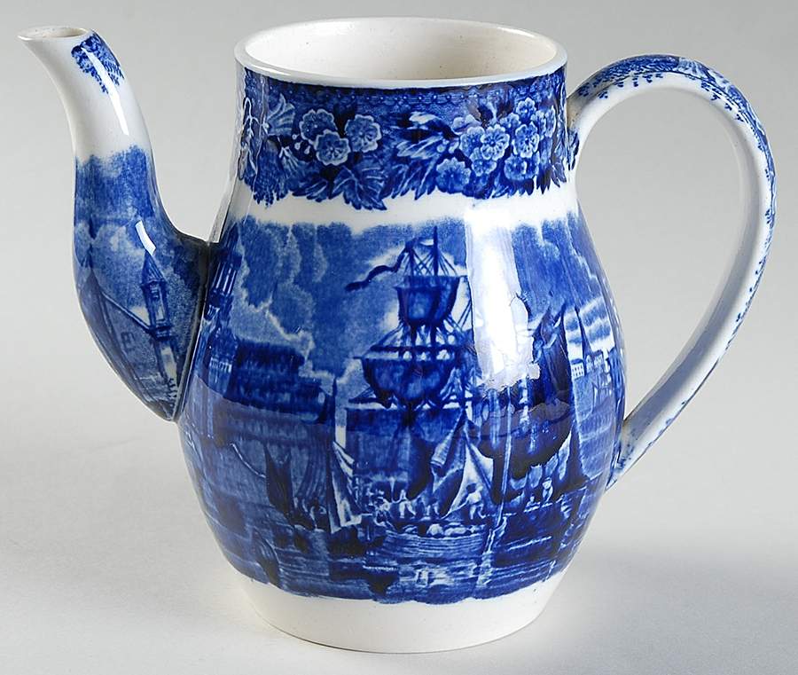 Ferrara Blue (No Trim) Individual Coffee Pot No Lid by Wedgwood-1