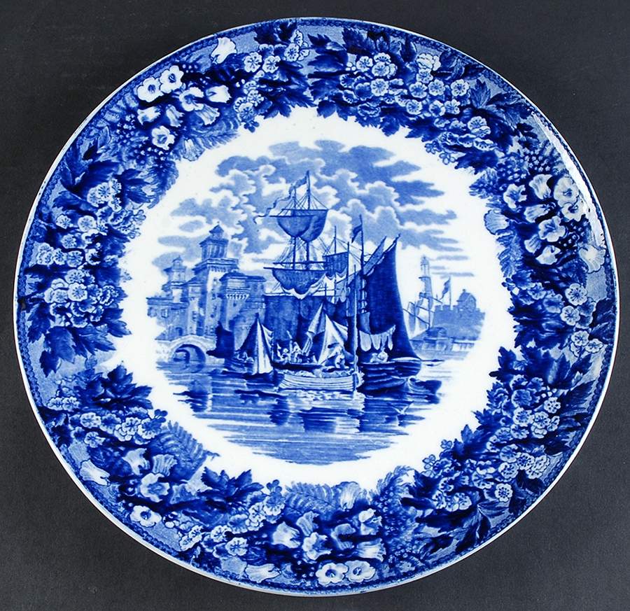 Ferrara Blue (No Trim) Cake Plate by Wedgwood-1