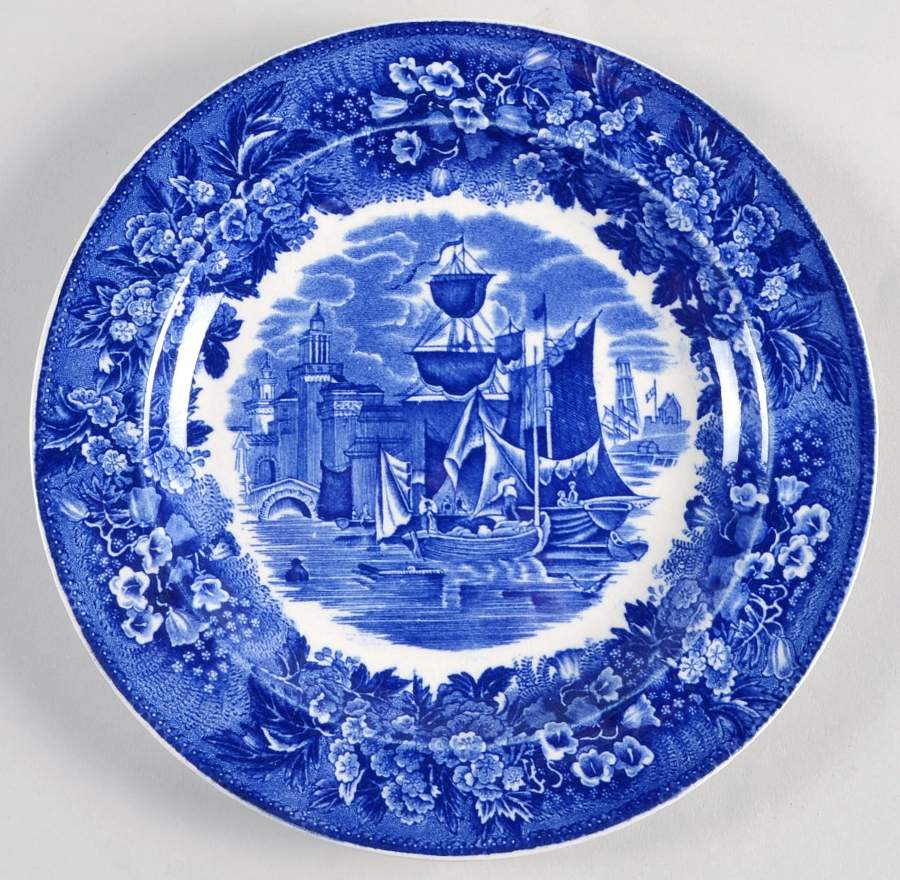 Ferrara Blue (No Trim) Dessert/Pie Plate by Wedgwood-1