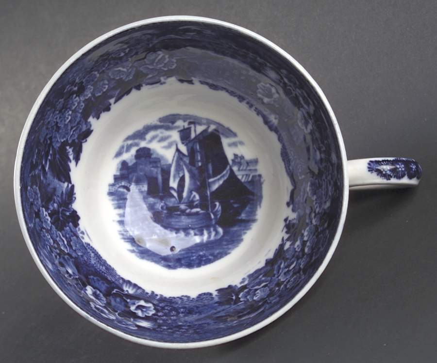 Ferrara Blue (No Trim) Footed Cup by Wedgwood-1