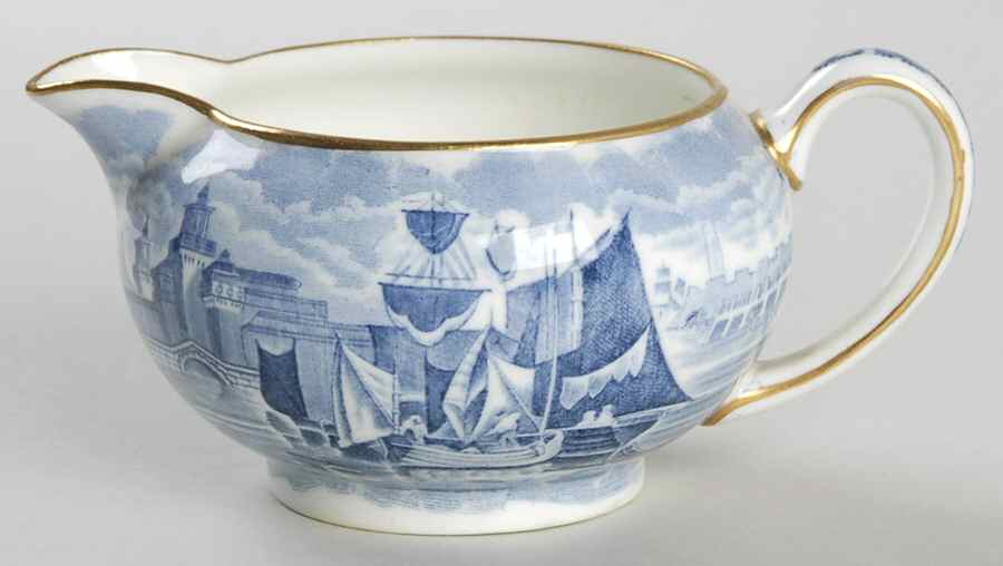 Ferrara Blue (Gold Trim) Mini Creamer by Wedgwood-1