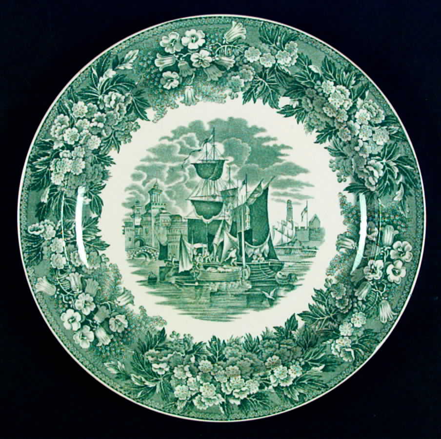 Ferrara Green (No Trim) Dinner Plate by Wedgwood-1