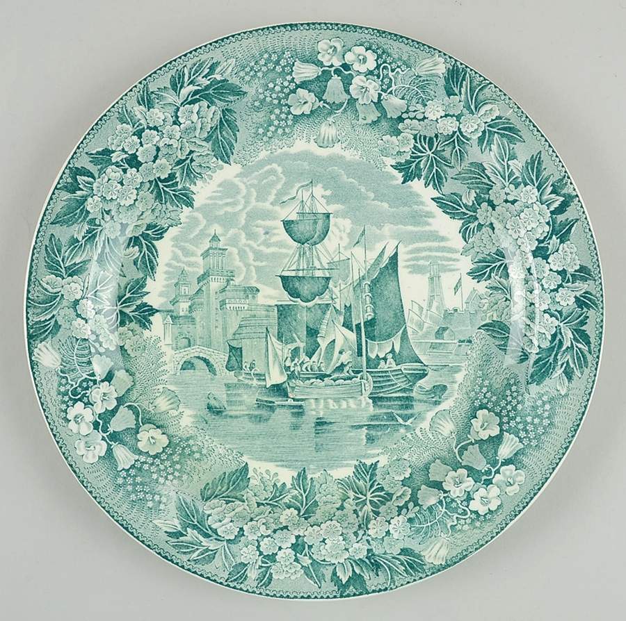 Ferrara Green (No Trim) Luncheon Plate by Wedgwood-1