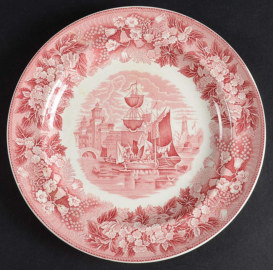 Ferrara Pink (No Trim) Salad Plate by Wedgwood-1