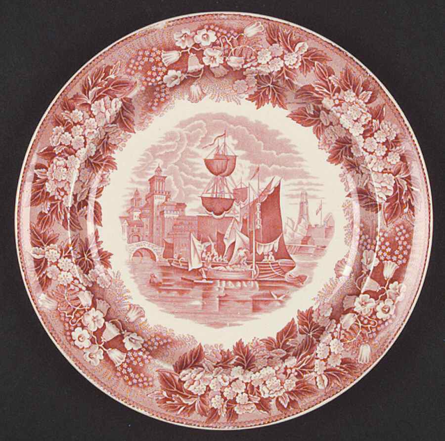 Ferrara Pink (No Trim) Dinner Plate by Wedgwood-1