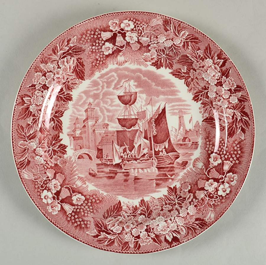Ferrara Pink (No Trim) Luncheon Plate by Wedgwood-1
