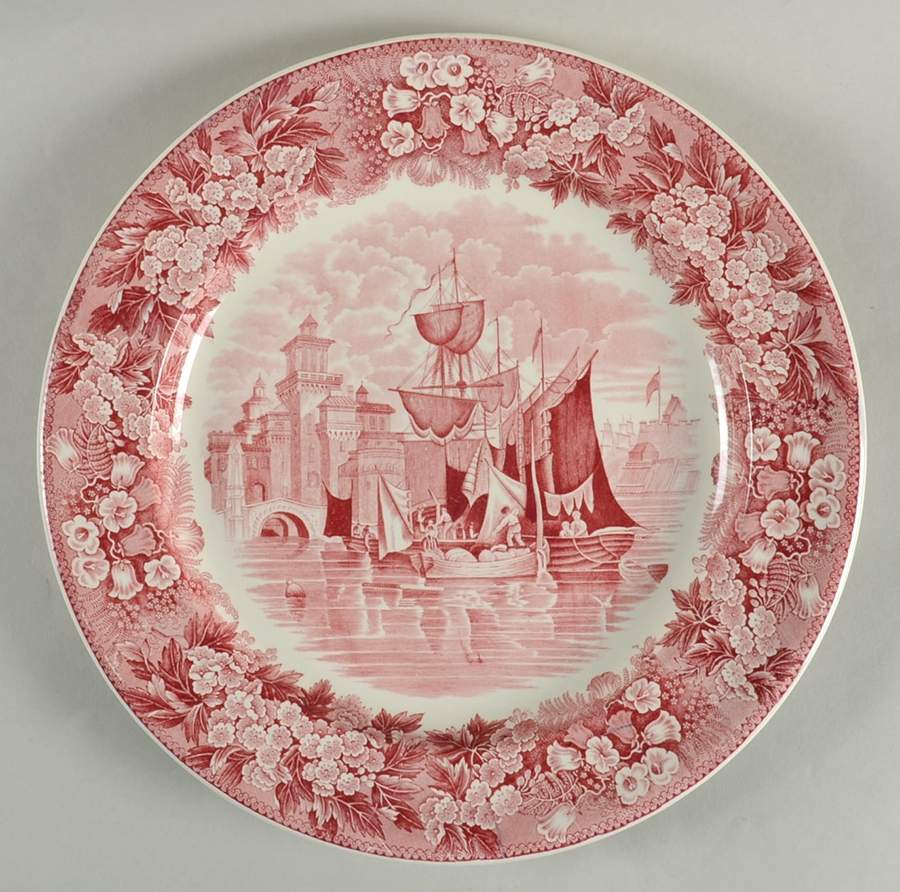 Ferrara Pink (No Trim) 12" Chop Plate (Round Platter) by Wedgwood-1