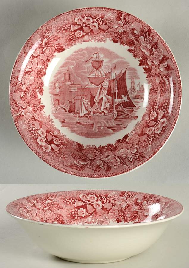 Ferrara Pink (No Trim) Coupe Cereal Bowl by Wedgwood-1