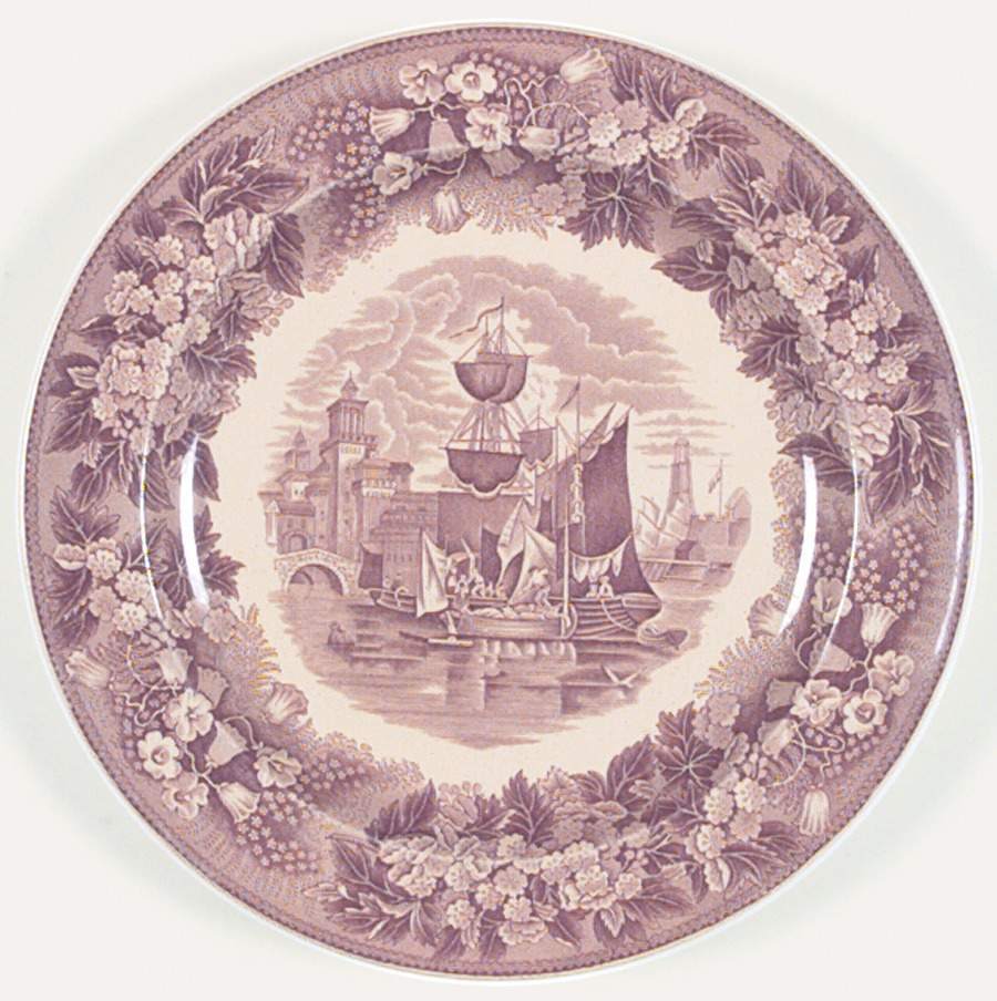 Ferrara Plum (No Trim) Salad Plate by Wedgwood-1