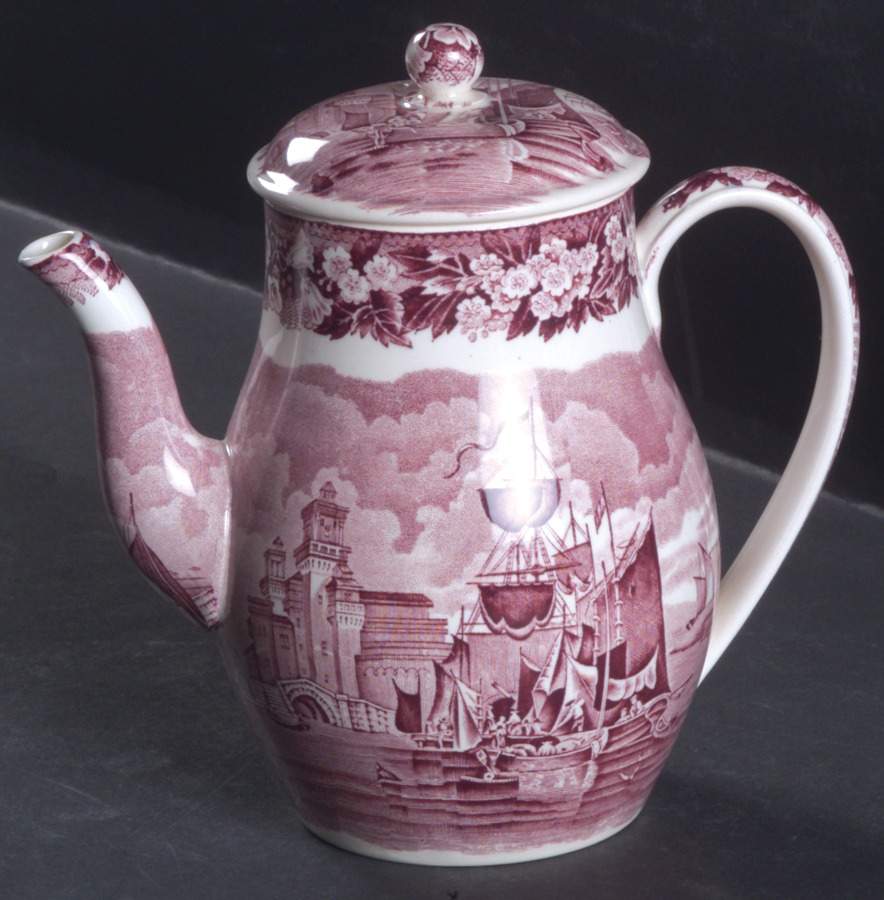 Ferrara Plum (No Trim) Mini Coffee Pot & Lid by Wedgwood-1
