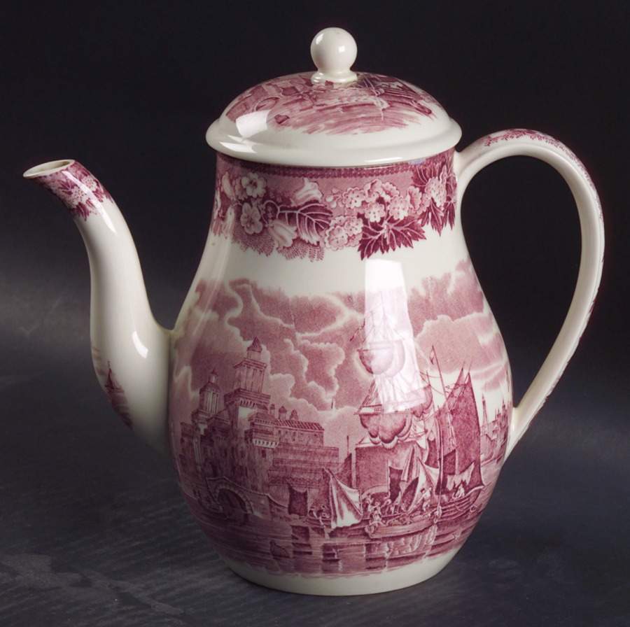 Ferrara Plum (No Trim) Coffee Pot & Lid by Wedgwood-1