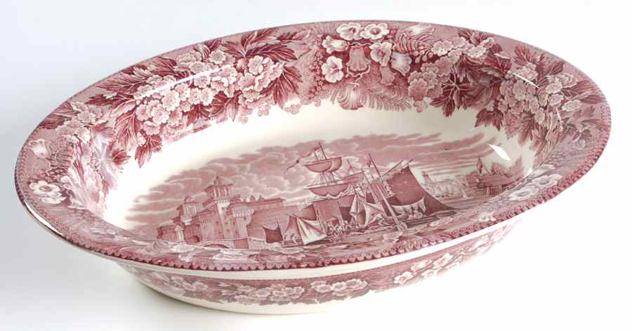 Ferrara Plum (No Trim) 11" Oval Vegetable Bowl by Wedgwood-1