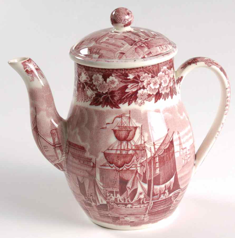 Ferrara Plum (No Trim) Individual Coffee Pot & Lid by Wedgwood-1