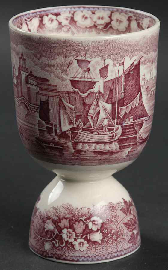 Ferrara Plum (No Trim) Double Egg Cup by Wedgwood-1