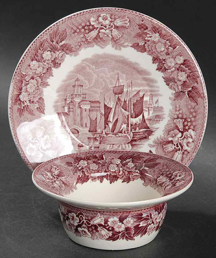 Ferrara Plum (No Trim) Ramekin & Saucer Set by Wedgwood-1