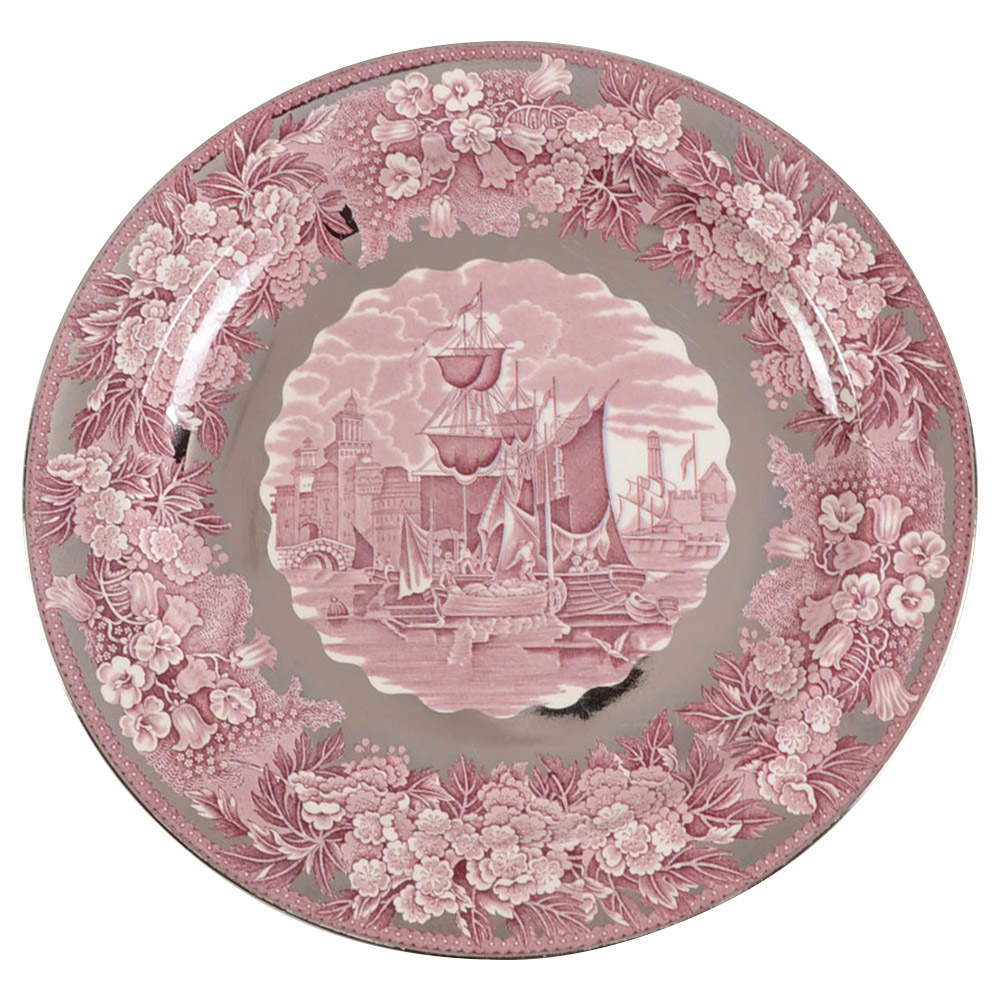Ferrara Plum (Silver Lustre) Dinner Plate by Wedgwood-1