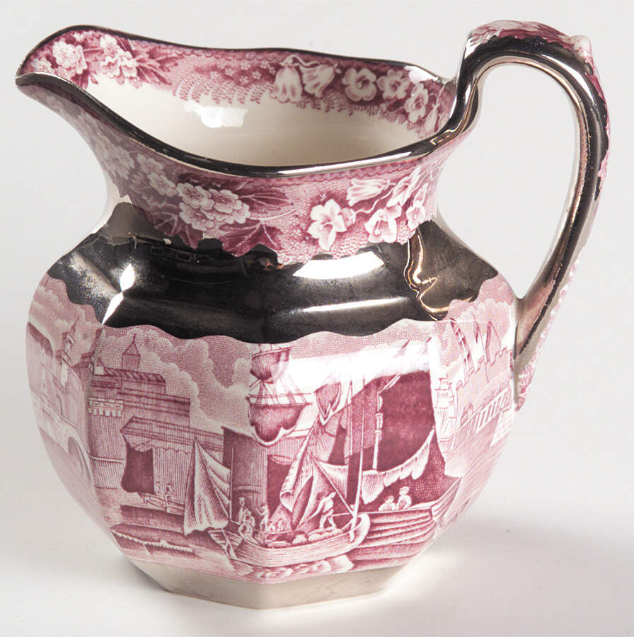 Ferrara Plum (Silver Lustre) Creamer by Wedgwood-1