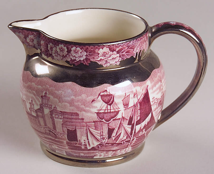 Ferrara Plum (Silver Lustre) Mini Creamer by Wedgwood-1
