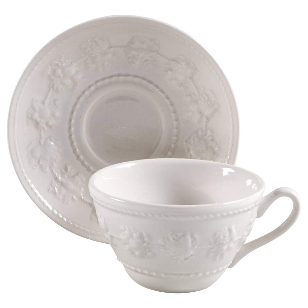 Festivity Flat Cup & Saucer Set by Wedgwood-1