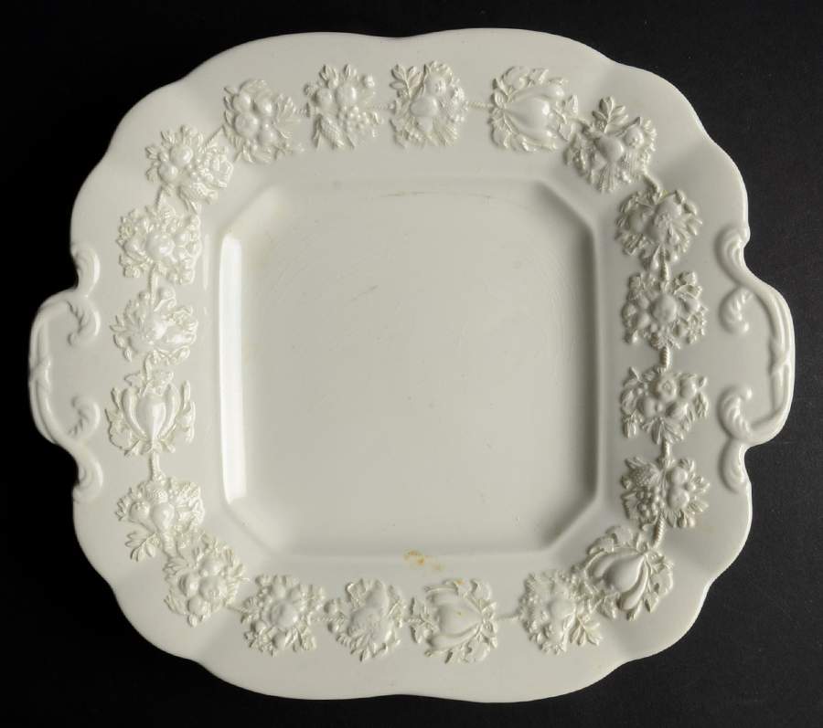 Festivity Square Handled Cake Plate by Wedgwood-1