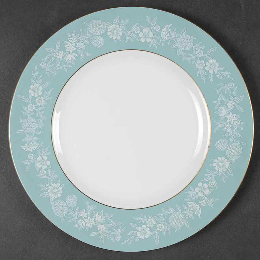 Fieldfare Turquoise Salad Plate by Wedgwood-1