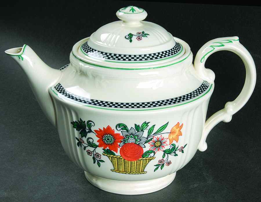 Flaxman Teapot & Lid by Wedgwood-1