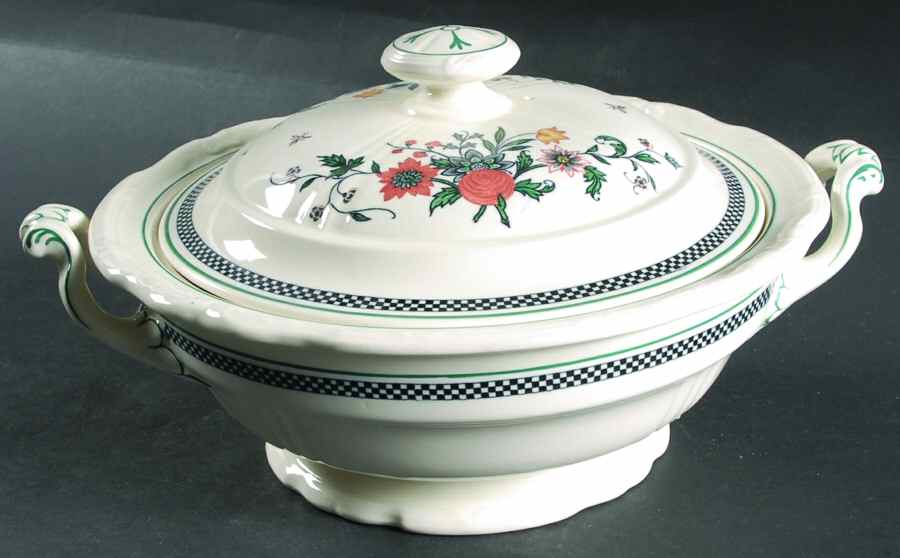 Flaxman Round Covered Vegetable by Wedgwood-1