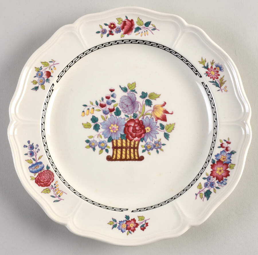 Floral Basket Dinner Plate by Wedgwood-1