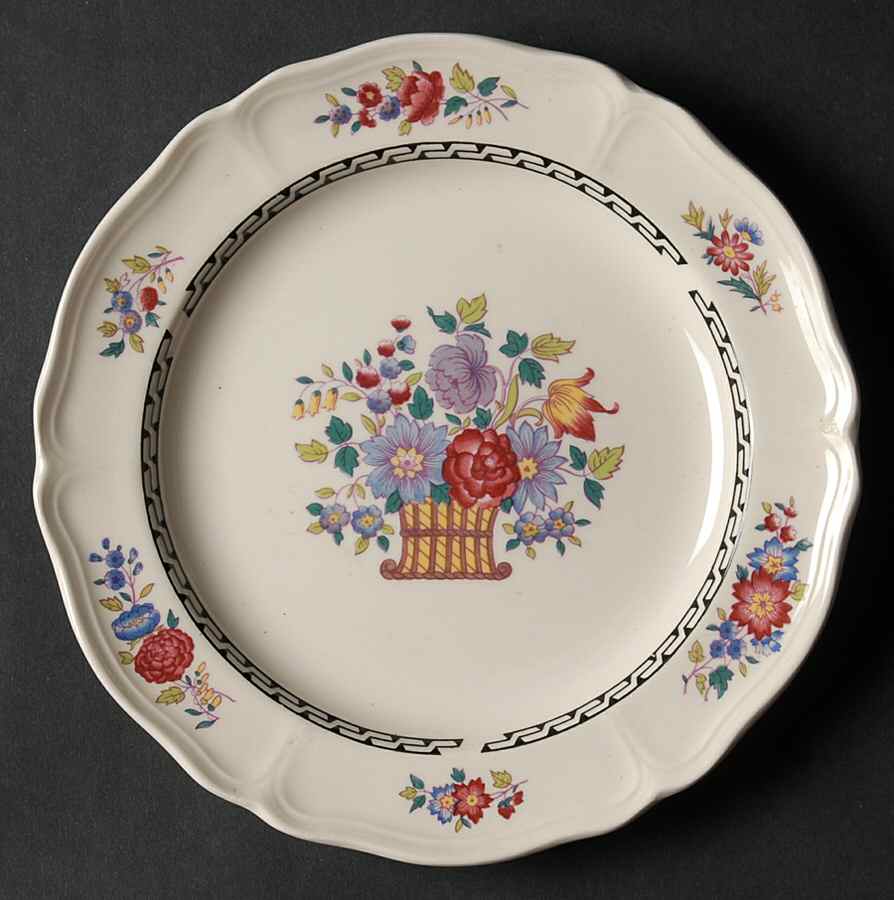 Floral Basket Bread & Butter Plate by Wedgwood-1