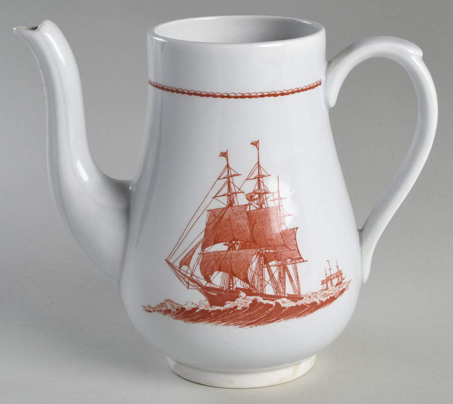 Flying Cloud Rust Small Coffee Pot No Lid by Wedgwood-1